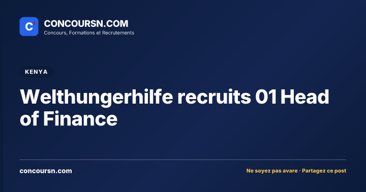 Illustration de l’article : Welthungerhilfe recruits 01 Head of Finance