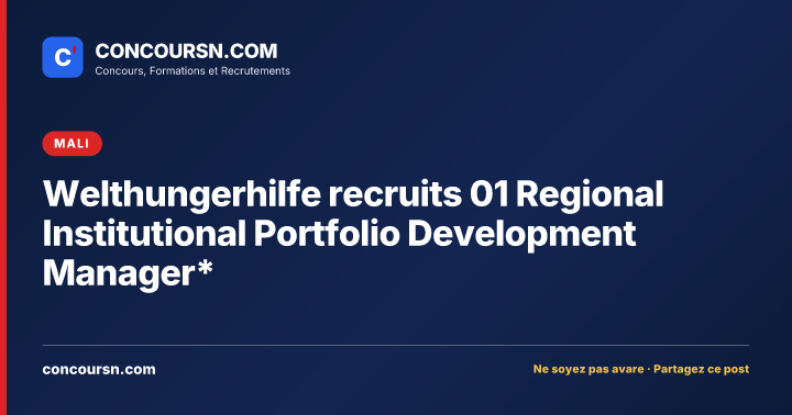 Illustration de l’article : Welthungerhilfe recruits 01 Regional Institutional Portfolio Development Manager*