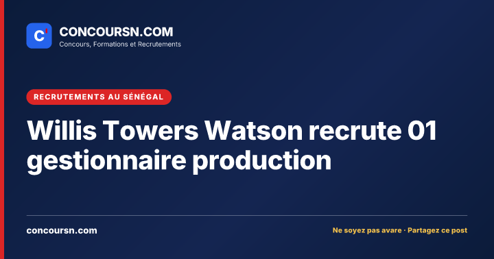 Illustration de l’article : Willis Towers Watson recrute 01 gestionnaire production