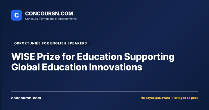 Illustration de l’article : WISE Prize for Education Supporting Global Education Innovations