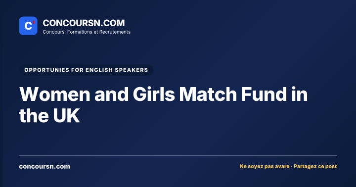 Illustration de l’article : Women and Girls Match Fund in the UK