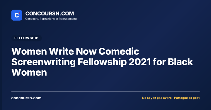 Illustration de l’article : Women Write Now Comedic Screenwriting Fellowship 2021 for Black Women