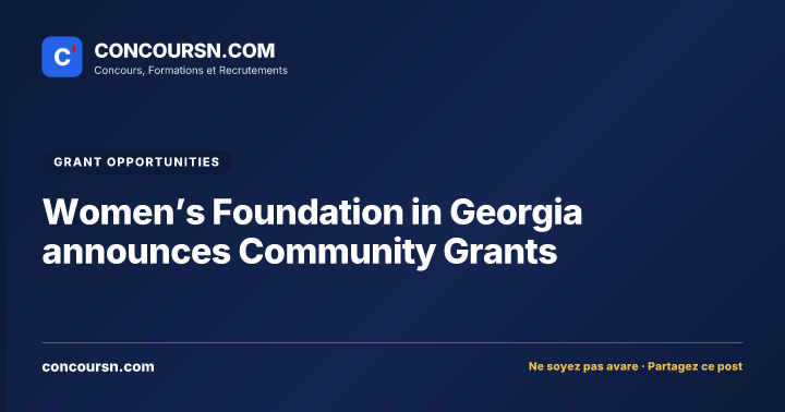 Illustration de l’article : Women’s Foundation in Georgia announces Community Grants
