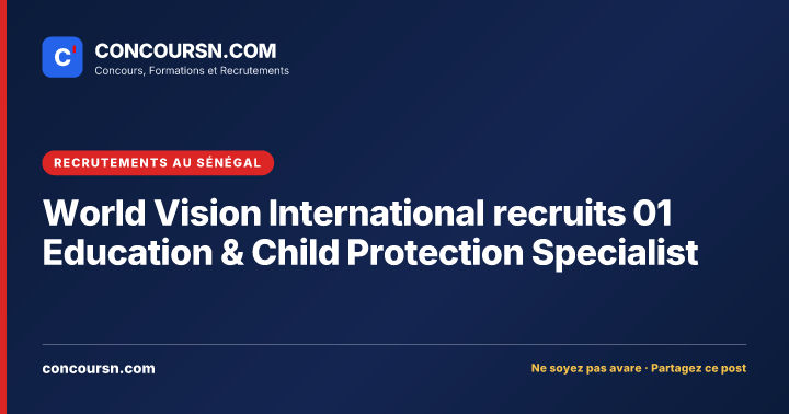Illustration de l’article : World Vision International recruits 01 Education & Child Protection Specialist