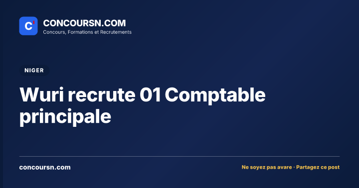 Illustration de l’article : Wuri recrute 01 Comptable principale