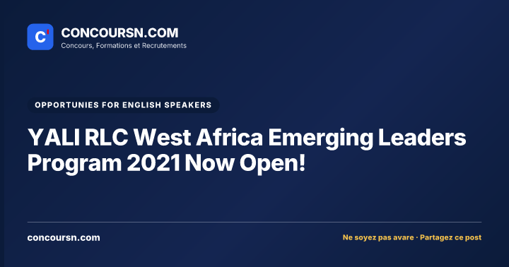 Illustration de l’article : YALI RLC West Africa Emerging Leaders Program 2021 Now Open!