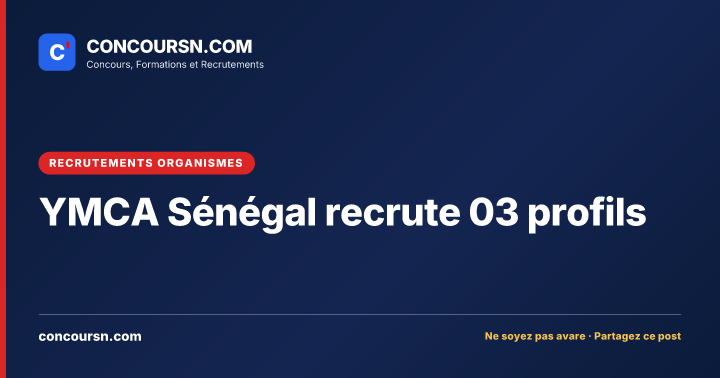 Illustration de l’article : YMCA Sénégal recrute 03 profils