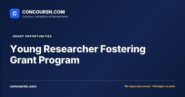 Illustration de l’article : Young Researcher Fostering Grant Program
