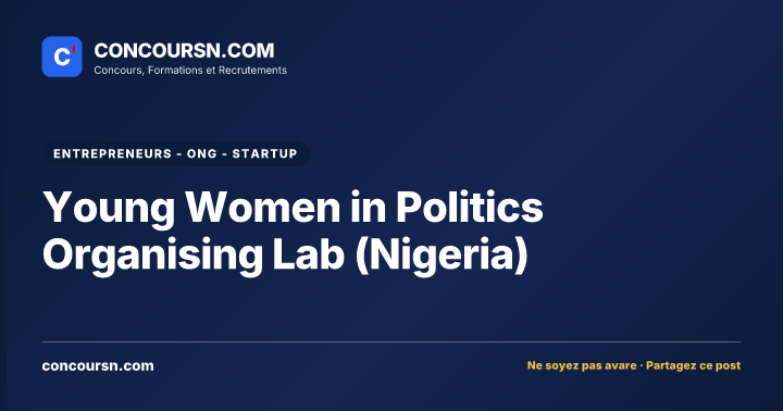 Illustration de l’article : Young Women in Politics Organising Lab (Nigeria)