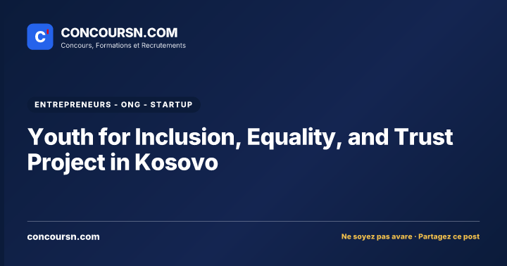 Youth for Inclusion, Equality, and Trust Project in Kosovo