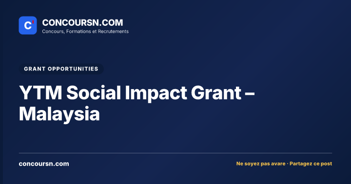 Illustration de l’article : YTM Social Impact Grant – Malaysia