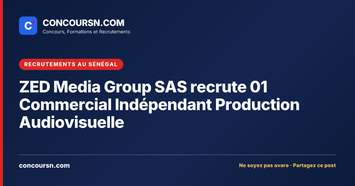 Illustration de l’article : ZED Media Group SAS recrute 01 Commercial Indépendant Production Audiovisuelle