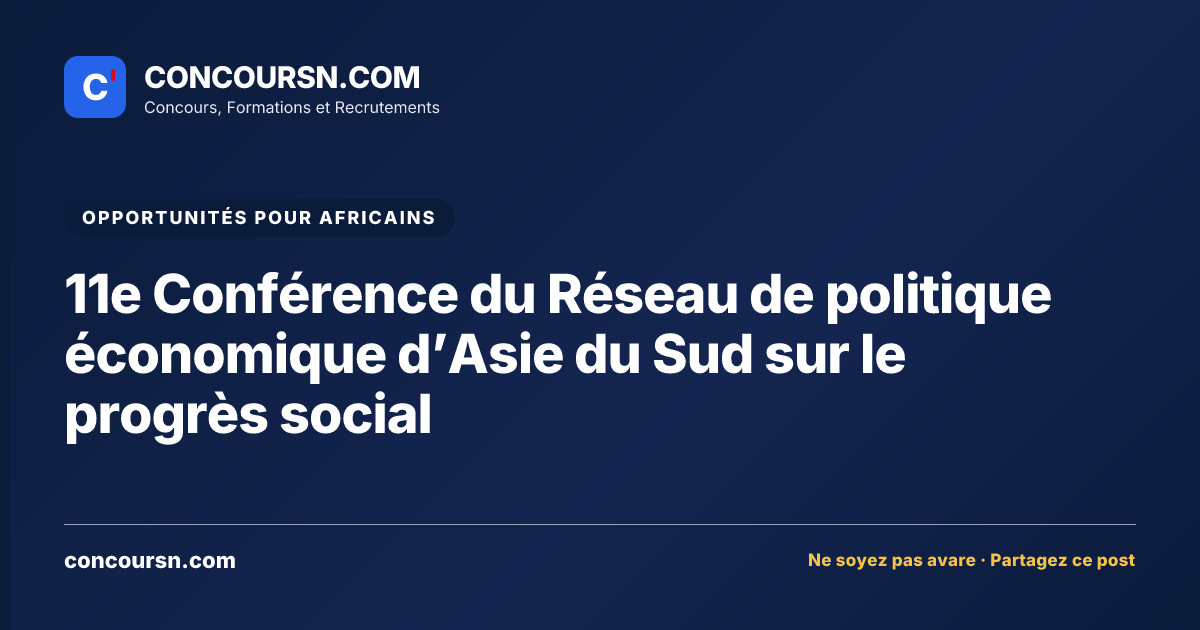 Illustration de l’article : 11e Conférence du Réseau de politique économique d’Asie du Sud sur le progrès social