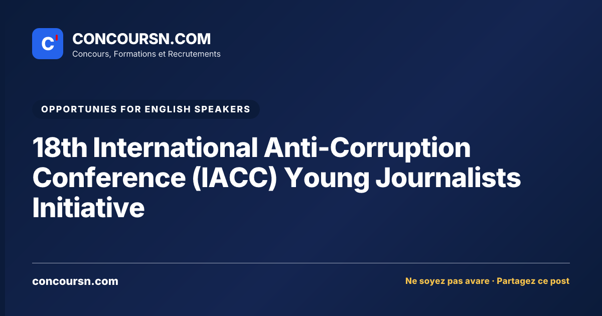 Illustration de l’article : 18th International Anti-Corruption Conference (IACC) Young Journalists Initiative