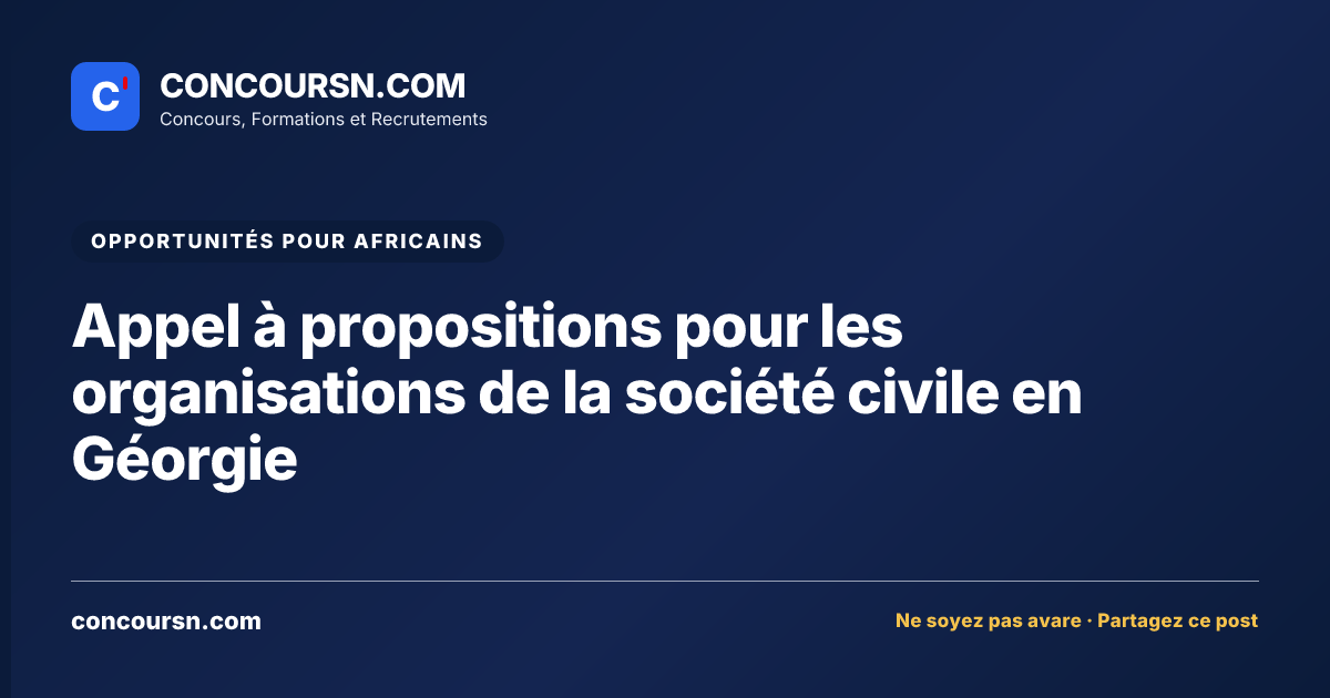 Illustration de l’article : Appel à propositions pour les organisations de la société civile en Géorgie