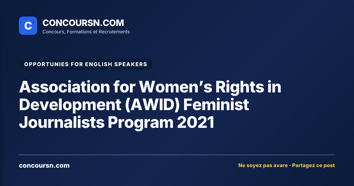Illustration de l’article : Association for Women’s Rights in Development (AWID) Feminist Journalists Program 2021