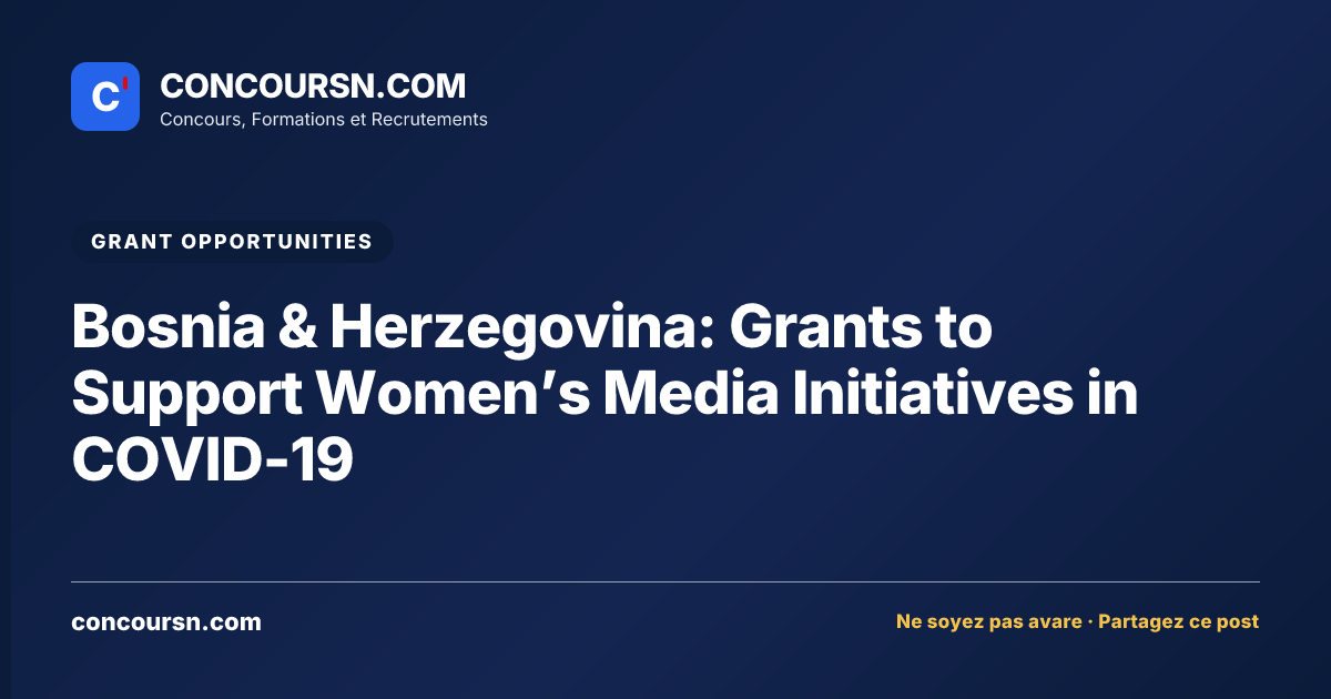 Illustration de l’article : Bosnia & Herzegovina: Grants to Support Women’s Media Initiatives in COVID-19