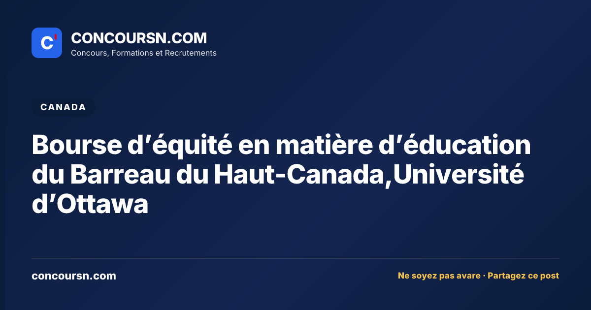 Illustration de l’article : Bourse d’équité en matière d’éducation du Barreau du Haut-Canada,Université d’Ottawa