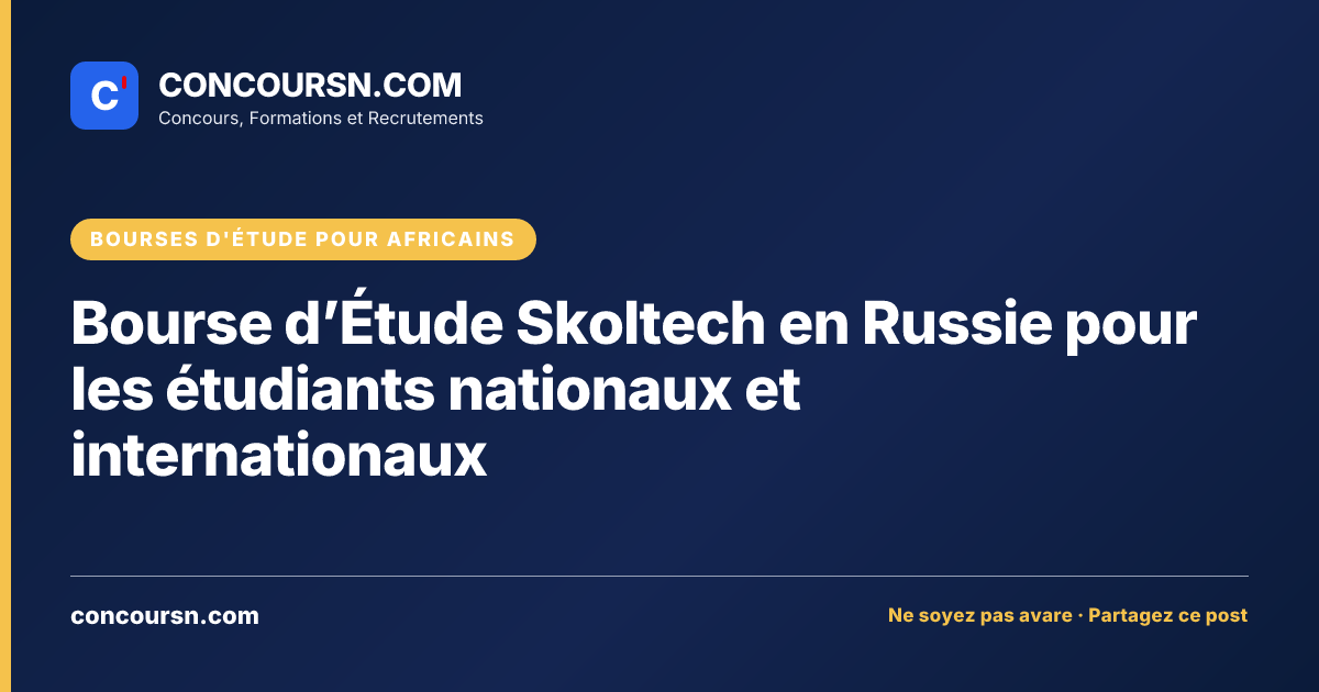 Illustration de l’article : Bourse d’Étude Skoltech en Russie pour les étudiants nationaux et internationaux