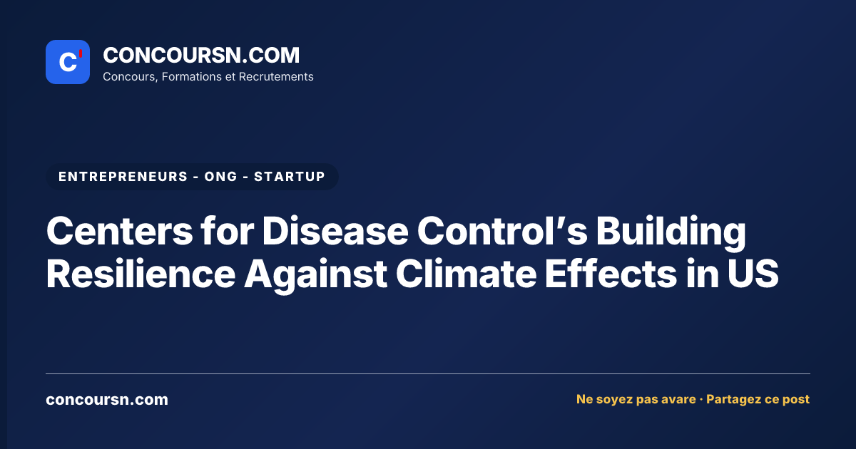 Illustration de l’article : Centers for Disease Control’s Building Resilience Against Climate Effects in US