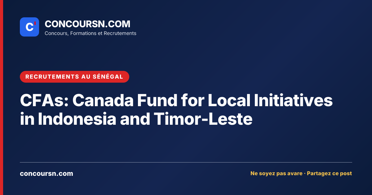 Illustration de l’article : CFAs: Canada Fund for Local Initiatives in Indonesia and Timor-Leste