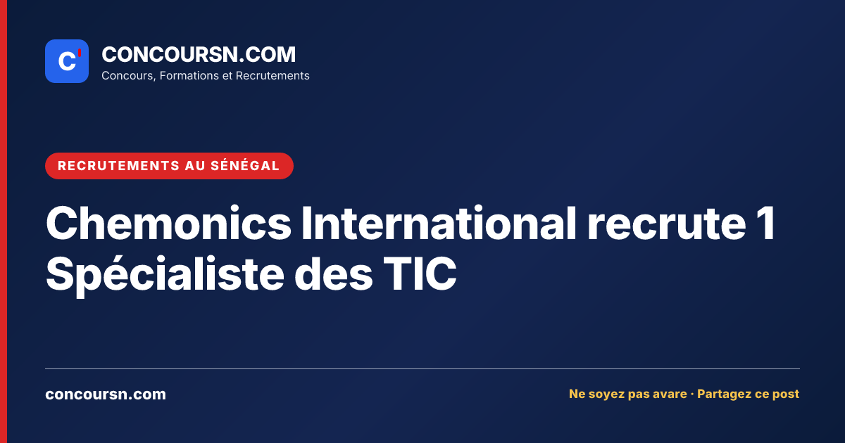 Illustration de l’article : Chemonics International recrute 1 Spécialiste des TIC