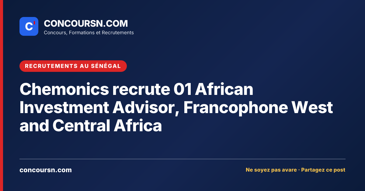 Illustration de l’article : Chemonics recrute 01 African Investment Advisor, Francophone West and Central Africa