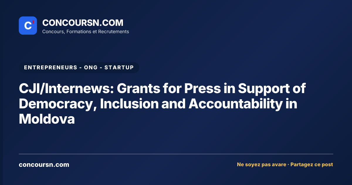 Illustration de l’article : CJI/Internews: Grants for Press in Support of Democracy, Inclusion and Accountability in Moldova