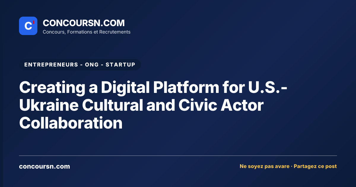 Illustration de l’article : Creating a Digital Platform for U.S.-Ukraine Cultural and Civic Actor Collaboration