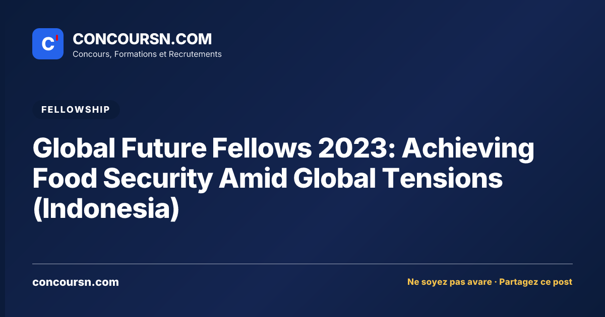 Illustration de l’article : Global Future Fellows 2023: Achieving Food Security Amid Global Tensions (Indonesia)