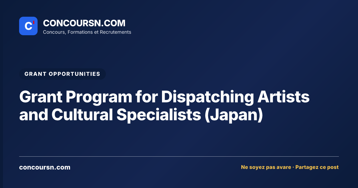 Illustration de l’article : Grant Program for Dispatching Artists and Cultural Specialists (Japan)