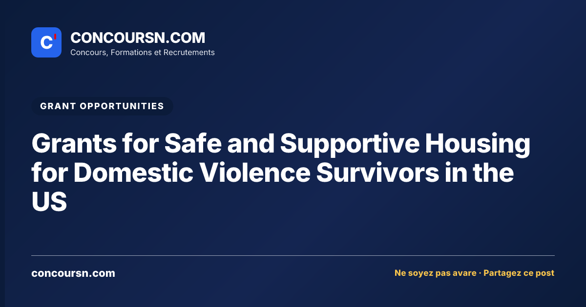Illustration de l’article : Grants for Safe and Supportive Housing for Domestic Violence Survivors in the US