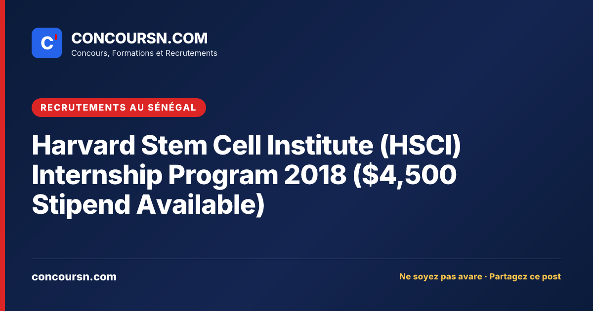 Illustration de l’article : Harvard Stem Cell Institute (HSCI) Internship Program 2018 ($4,500 Stipend Available)