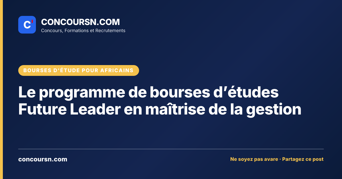 Illustration de l’article : Le programme de bourses d’études Future Leader en maîtrise de la gestion