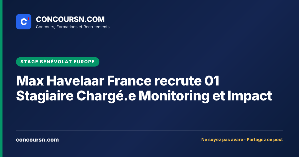 Illustration de l’article : Max Havelaar France recrute 01 Stagiaire Chargé.e Monitoring et Impact