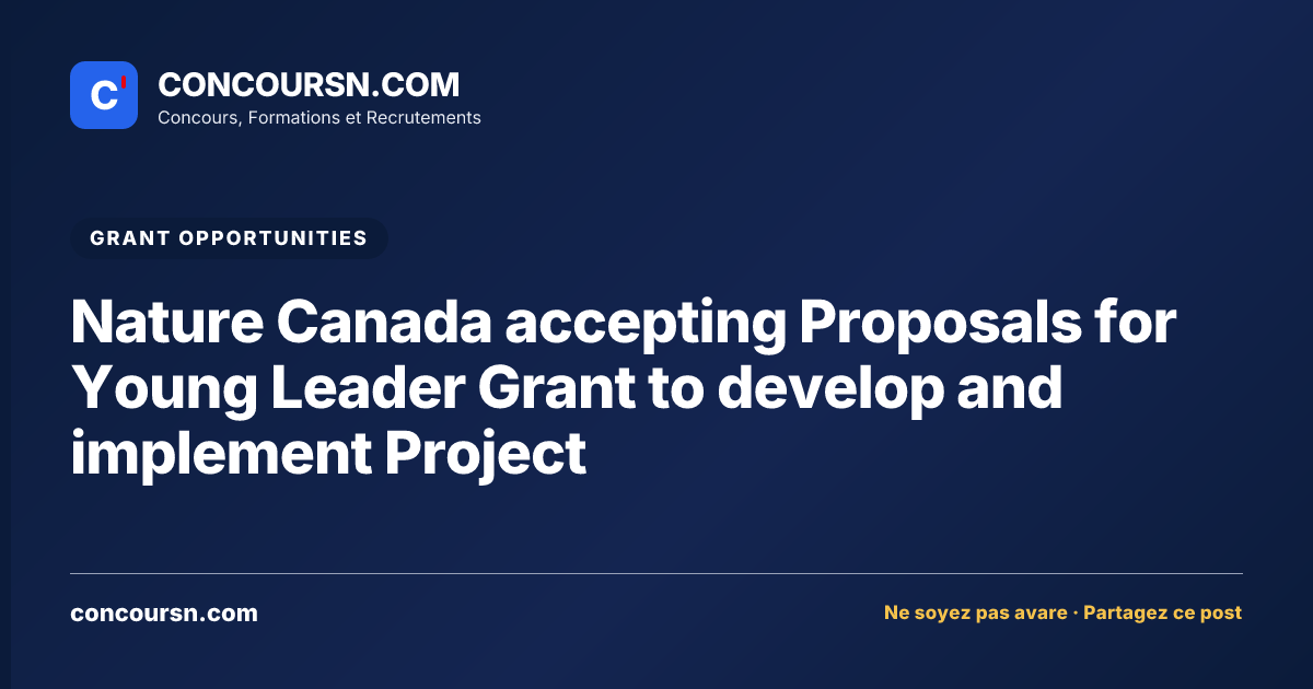 Illustration de l’article : Nature Canada accepting Proposals for Young Leader Grant to develop and implement Project