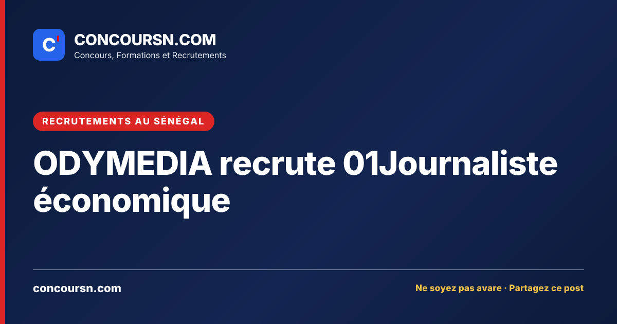 Illustration de l’article : ODYMEDIA recrute 01Journaliste économique