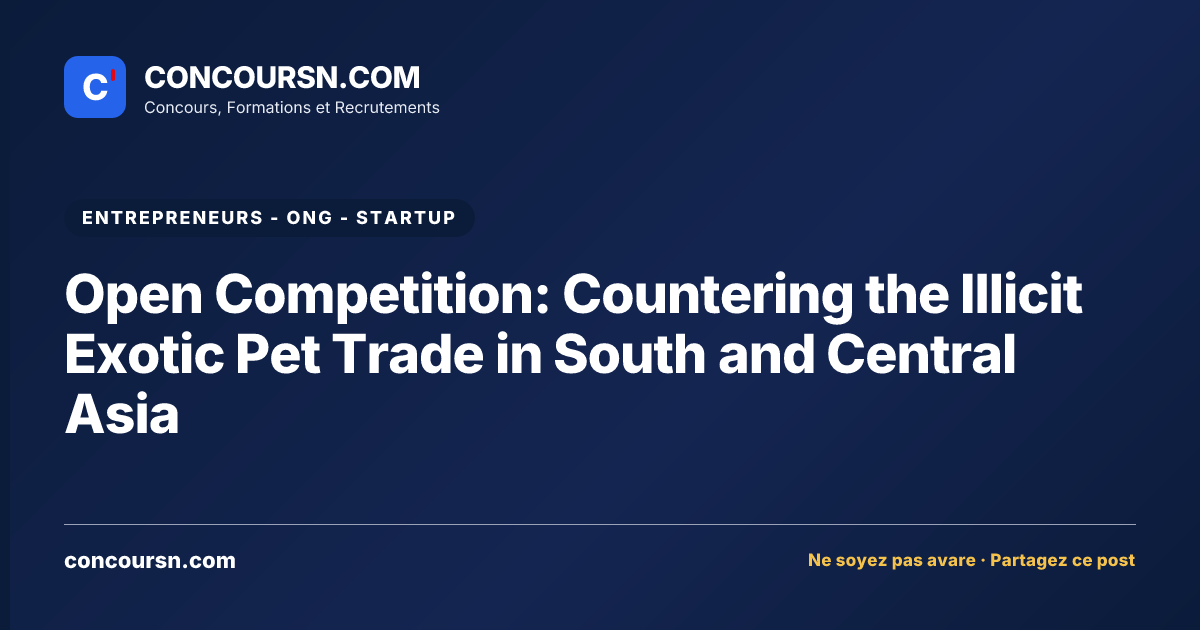 Illustration de l’article : Open Competition: Countering the Illicit Exotic Pet Trade in South and Central Asia