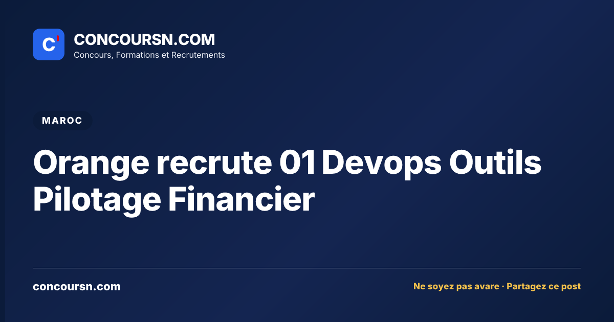 Illustration de l’article : Orange recrute 01 Devops Outils Pilotage Financier