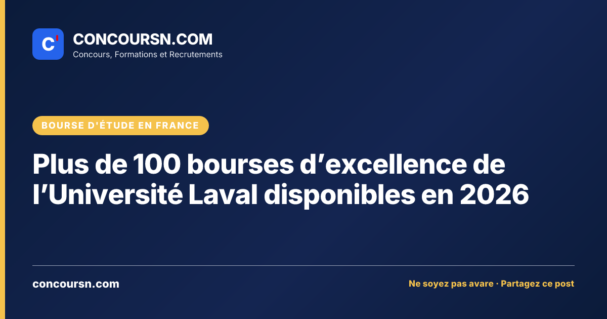 Illustration de l’article : Plus de 100 bourses d’excellence de l’Université Laval disponibles en 2026