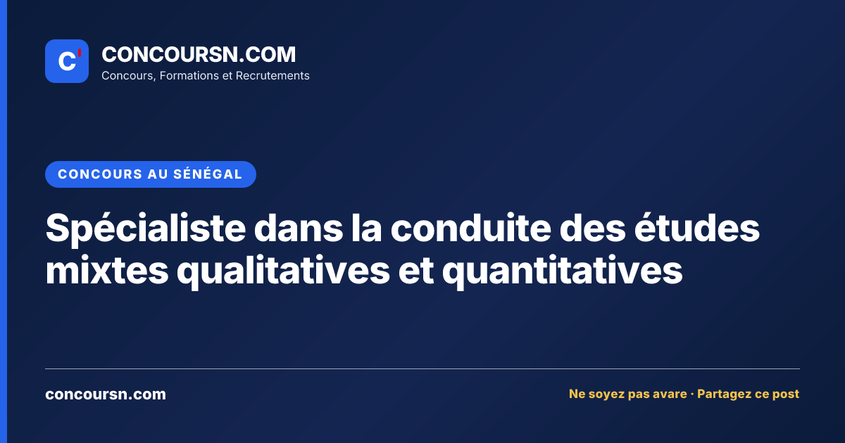Illustration de l’article : Spécialiste dans la conduite des études mixtes qualitatives et quantitatives