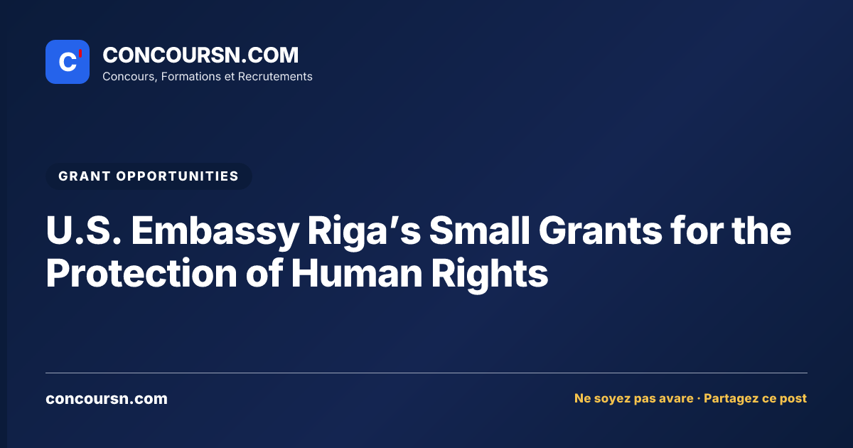 Illustration de l’article : U.S. Embassy Riga’s Small Grants for the Protection of Human Rights