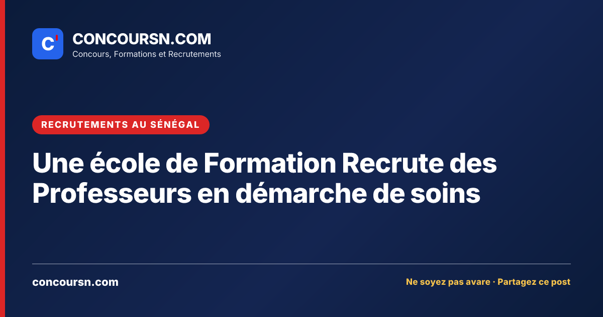 Illustration de l’article : Une école de Formation Recrute des Professeurs en démarche de soins