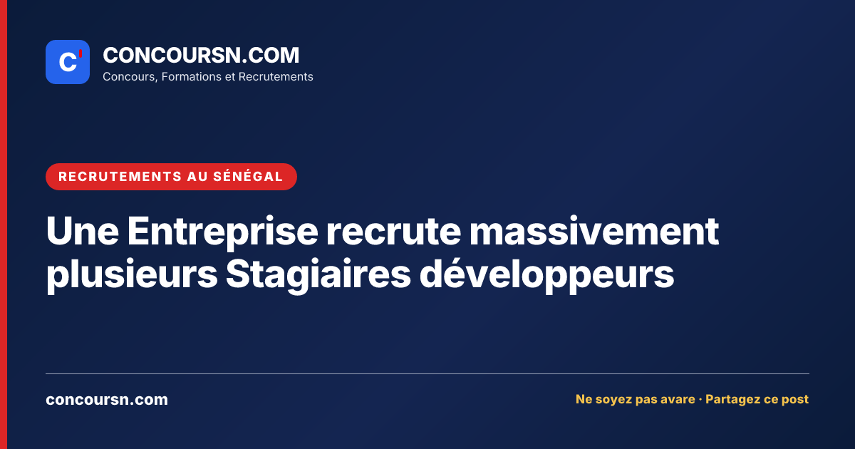Illustration de l’article : Une Entreprise recrute massivement plusieurs Stagiaires développeurs