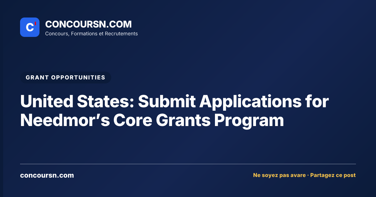 Illustration de l’article : United States: Submit Applications for Needmor’s Core Grants Program