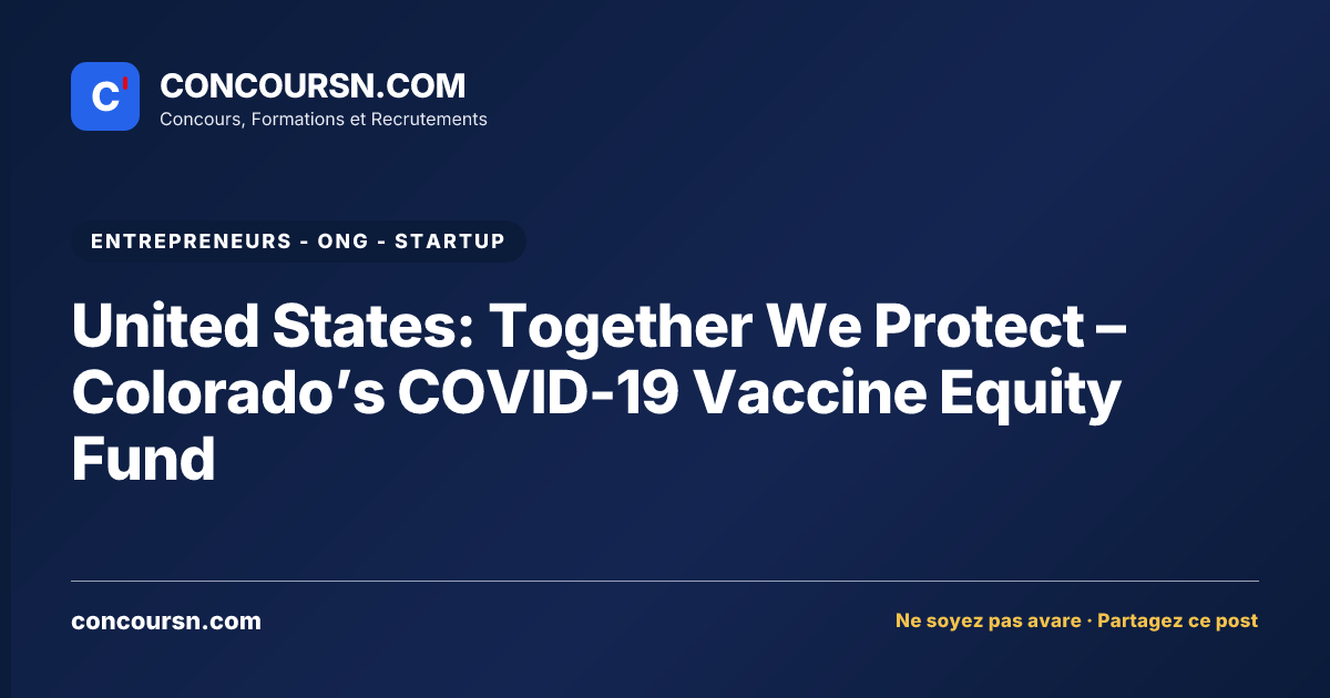 Illustration de l’article : United States: Together We Protect – Colorado’s COVID-19 Vaccine Equity Fund